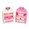 Miniature Dollhouse Storage Cabinet with 3D Features - Internet Celebrity Pretend Play Toy