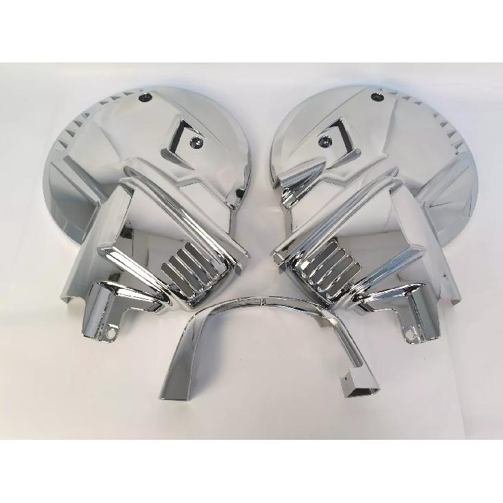 1Set Chrome Front Brake Rotor Disc Covers For Honda Goldwing GL1500 1988-2000 Motorcycle Brake Rotor Disc Shells