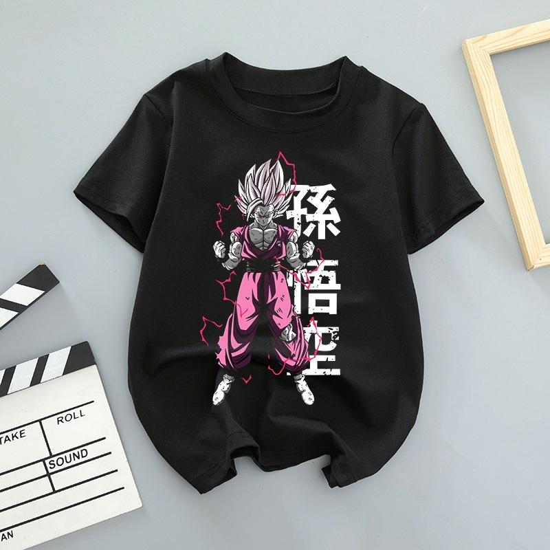 

Dragon Ball GOKU Bulma Anime Printed T-shirt Men s and Women s Short Sleeves 2025 Summer American Loose Cotton T-shirt 4XL