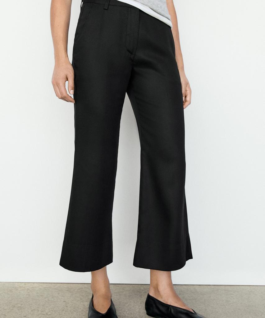 Masimodutti Crop Flare Pants