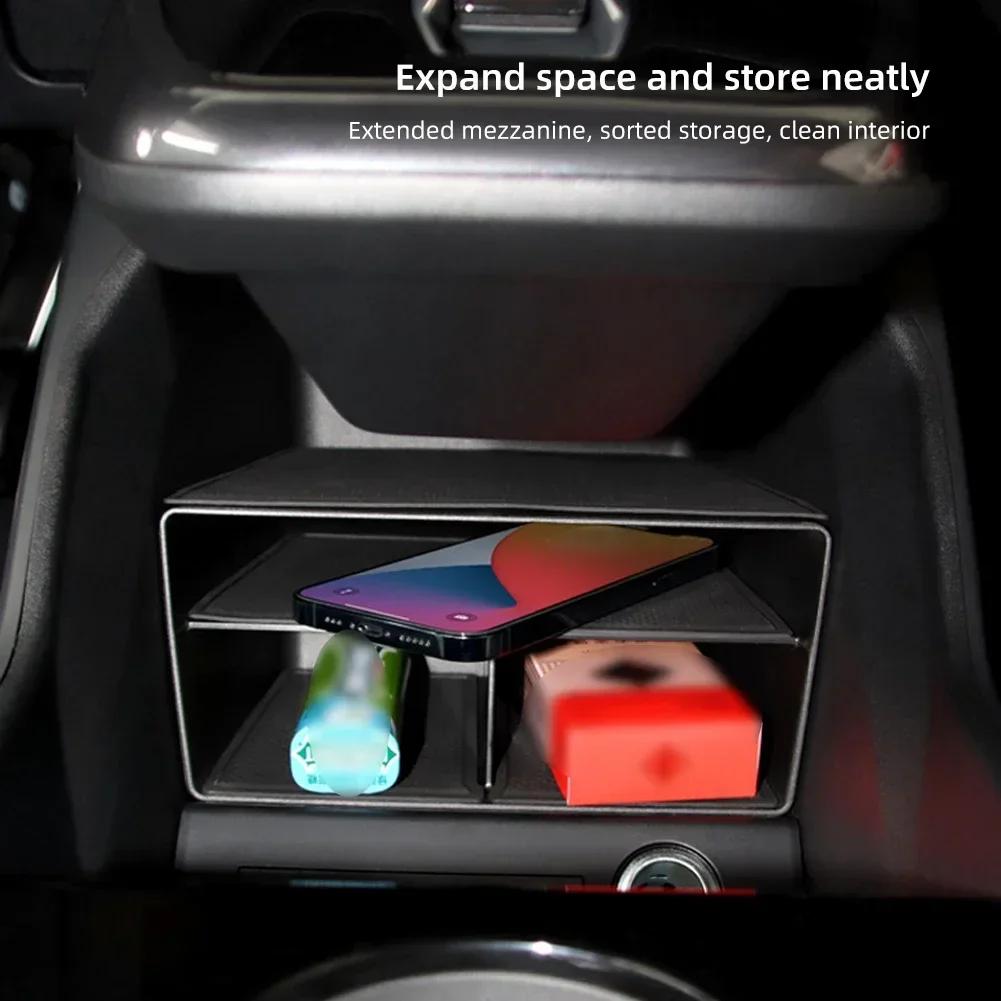 Zentrale Steuerung Aufbewahrungsbox Geeignet für Audi Q5/Q4 Etron Tür Armlehne Box Wasser Tasse Halter Matte Auto Lagerung Innen Produkte