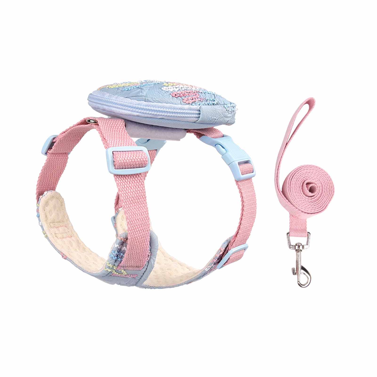 

Pet Leash & Puppy Backpack Set, Dog Chest and Back with Leash, Outdoor Walking for Small Dogs XS