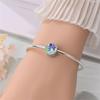 925 Silver Unicorn Pendant Noctilucent Charm Bead DIY Princess Bracelet Colorful Jewelry Gift for Women