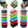 Teglia in Silicone per Friggitrice ad Aria, per Uso Alimentare, Antiaderente, Resistente alle Alte Temperature, Facile da Pulire