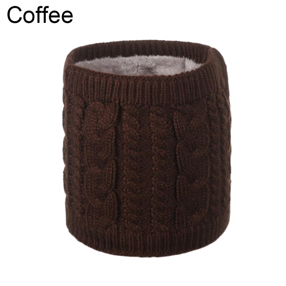Cable Collar  Cowl Go Out Wrap Neck Warmer Circle Brushed Knit Loop Snood Shawl Thicken Scarf