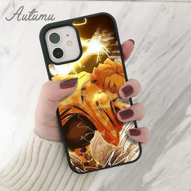 Rengoku Kyoujurou Demon Slayer Phone Case for iPhone 11 12 13 14 Pro Max Mini XR XS SE 2020 6 7 8 Plus Samsung S21 S22 Shell