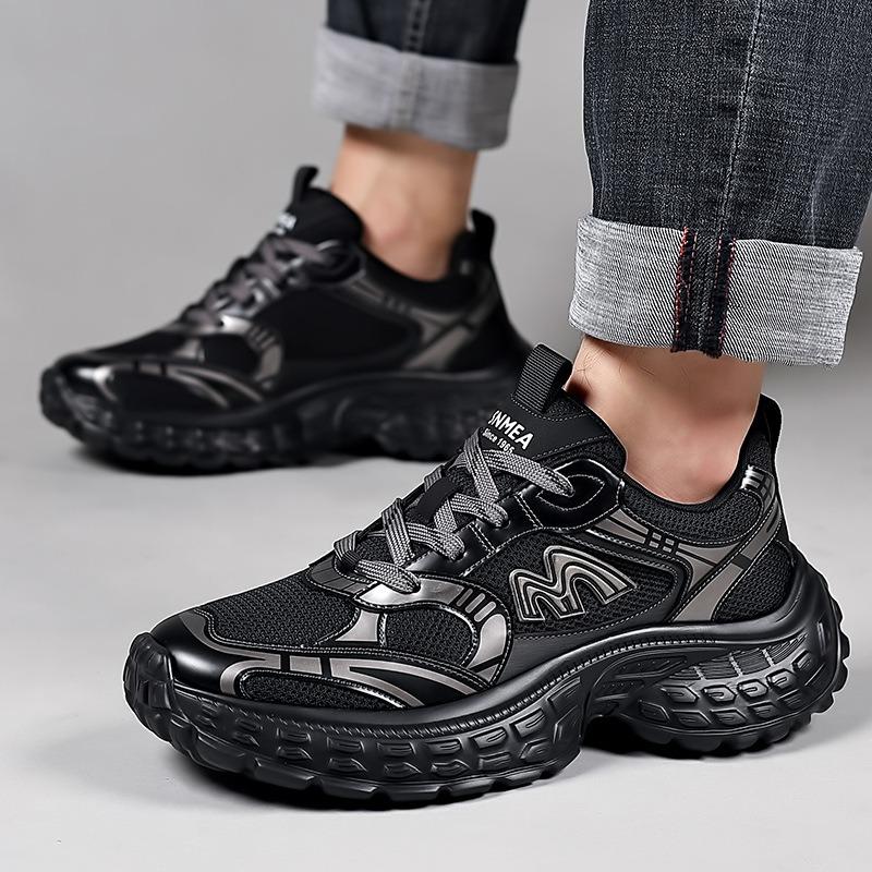 Fashion Spring Autumn Mesh Platform Men's Sneakers Fashion Soft-soled Casual Luxury Shoes Men Designer Sports Running Shoes Male