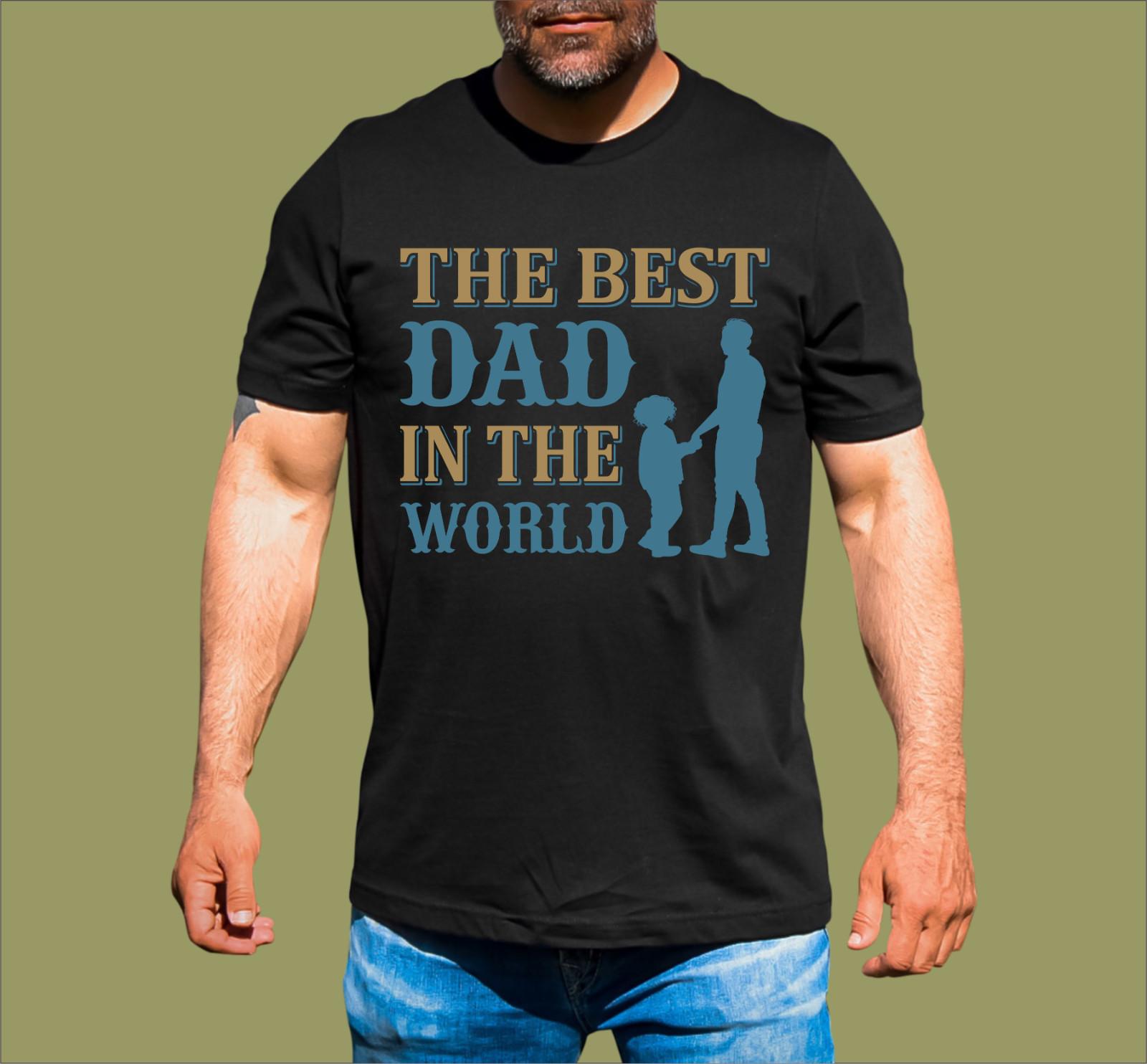 BEST DAD IN THE WORLD T-SHIRT L