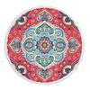 Telo Mare Rotondo Mandala con Frange Microfibra Assorbente Tappetino Copriletto Arazzo Coperta Asciugamano da Piscina da Bagno