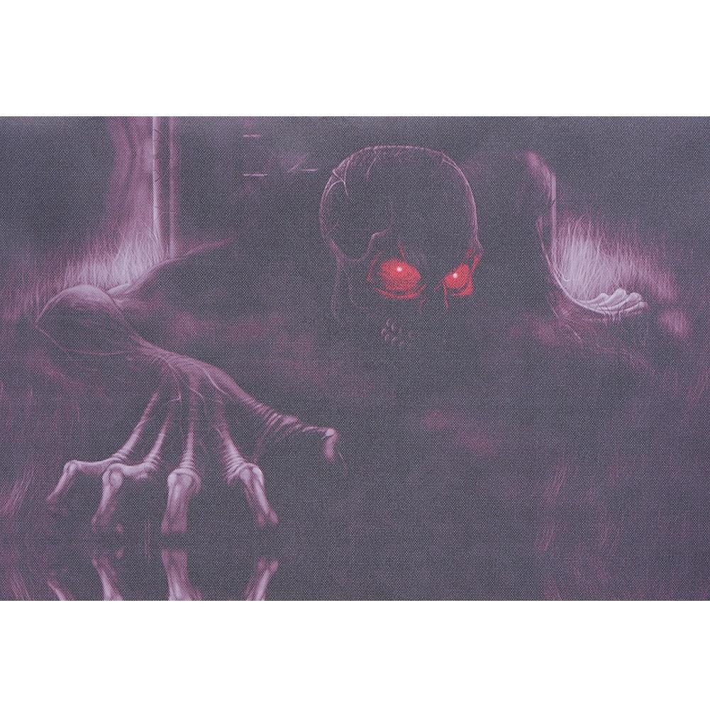 Car Rear Window Decor Foils Horrible Ghost Rear Windshield Decals Thriller Graphic Sticker 70x130cm 3D Pattern Decoration OEM