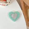 Love Small Mirror Mobile Phone Airbag Holder Adhesive Rhinestone Adhesive Telescopic Folding Desktop Lazy