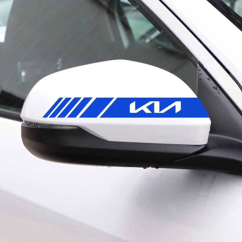 2 ks Nálepka na auto Nákladní auto Vinylový pruh Sportovní Zrcátko zpětné Zrcátko boční Dekal Pro KIA Ceed Optoma Picanto Rio Sorento Soul Sportage wspy00