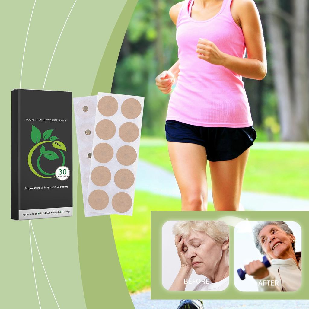 Magnet Herbal Health Patch Relieves High Blood Pressure, Balances Blood Sugar, Improves Physical Health, Improves Endurance And Balances