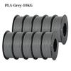 KINGROON 22LBS PETG veya PLA filament 3D Yazıcı Filament 10 Rulo 1KG 1.75MM Çevre Dostu İyi Tokluk Karışık Renk Ücretsiz Kargo