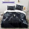 Severus Snape Pattern Bedding Quilt Set  Home Decoration  Gift (1 * Duvet Cover + 2 * Pillowcase  Without Core)