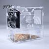 Bird Seeds Debris Remover Grain Cleaner, Adjustable Speed Winnower Machine, Transparent Acrylic Small Winnowing Machine Shell Efficient Separation