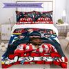 3pcs Duvet Cover Set (1*Duvet Cover + 2*Pillowcase, Without Core), football club Print Soft All‑Season Bedding Set, Home Bedroom Decor Gift