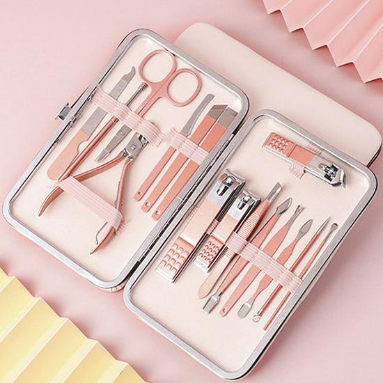 Stainless Steel Manicure Nail Clipper Set - Complete Grooming Tools Kit