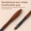 Round Wood Handle Nail Ombre Brush Nail Art Painting Pen Brush Uv Gel Polish Gradient Color Acrylic Nail Drawing Pen