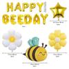 Set of 21 Happy Bee Day Bee Shape Daisy Banner for Bee Themed Party Supplies Balloons, Balloons, Balloons, Balloons,