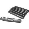 Hooke Road Wrangler Grill Mesh Erts Front Grille Guard Cover Clip-In Matte Black For 1997-2006 Jeep Wrangler TJ & Unlimited (Pack Of 7)