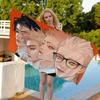 19 Tage Comics Mikrofaser Decke Schnelltrocknende Strandtücher Übergröße Druck Super Saugfähige Pool Handtuchdecke