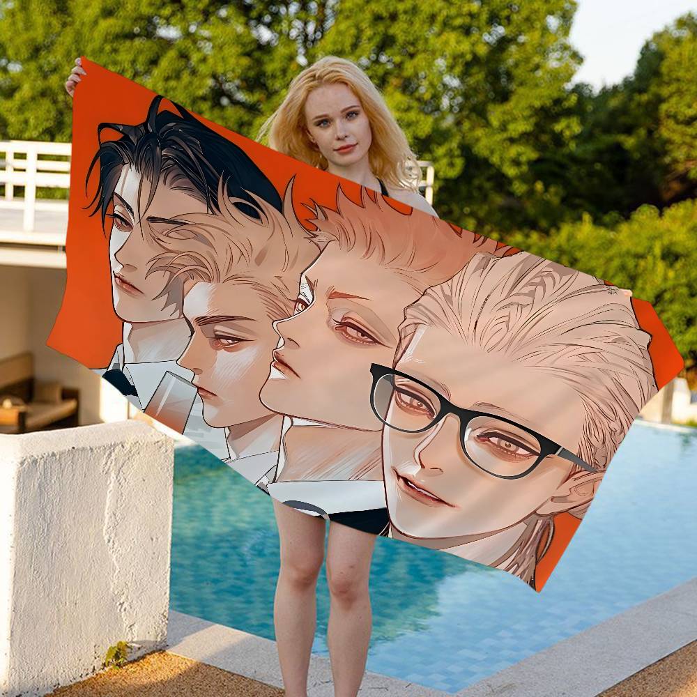 19 Tage Comics Mikrofaser Decke Schnelltrocknende Strandtücher Übergröße Druck Super Saugfähige Pool Handtuchdecke