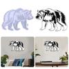 Large Bear Shaped Resin Moulds Halloween Yard Decorations Bear Silicone Moulds Party Home Wall Ornaments Casting Gadget