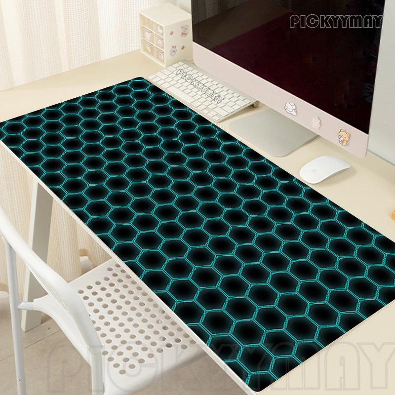 Hexagon Mouse Pads Gaming Mousepad Gamer Mouse Mat Keyboard Mats Desk Pad Geometric Mousepads XXL xcm For Computer