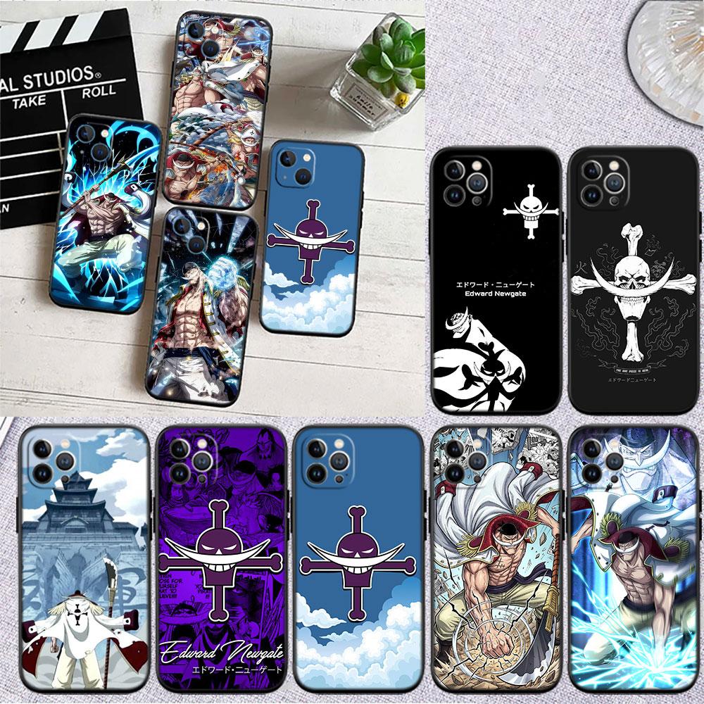 FM37 One Piece Edward Newgate Soft Shell Phone Case for iPhone SE X XS XR 11 16E 17 Pro Max Air 8 7 6 6s Plus