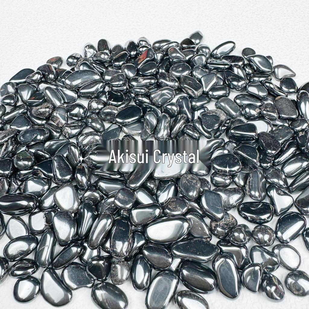 Hematyt Kruszony Kamień Ozdobny do Oczyszczania i Rozmagnesowywania, Idealny do Akwariów, Doniczek i Ofiar dla Buddy.