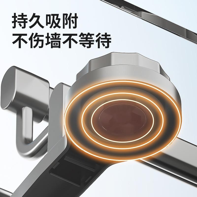 Household Bathroom Non-punching Wall-mounted Suction Cup Towel Bar Wall Multi-functional Placement, Sorting and Storage Towel Hanger