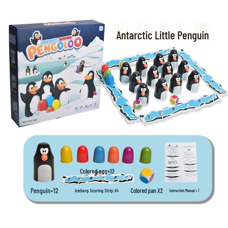 

Little Penguin Memory Chess Game: Educational Tabletop Toy for Children and Parent-Child Fun