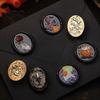 Creative Gift Packaging Halloween Themed Brass Wax Seal Stamp Head Pumpkin Ghost Witch Bat Engraved Head Replacement Sealing for Envelope Journal