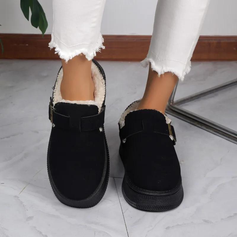 fashion Fashion House Slippers Winter Fur Women's Short Fur Outdoor Women's Fashion Fluffy Snow Boots