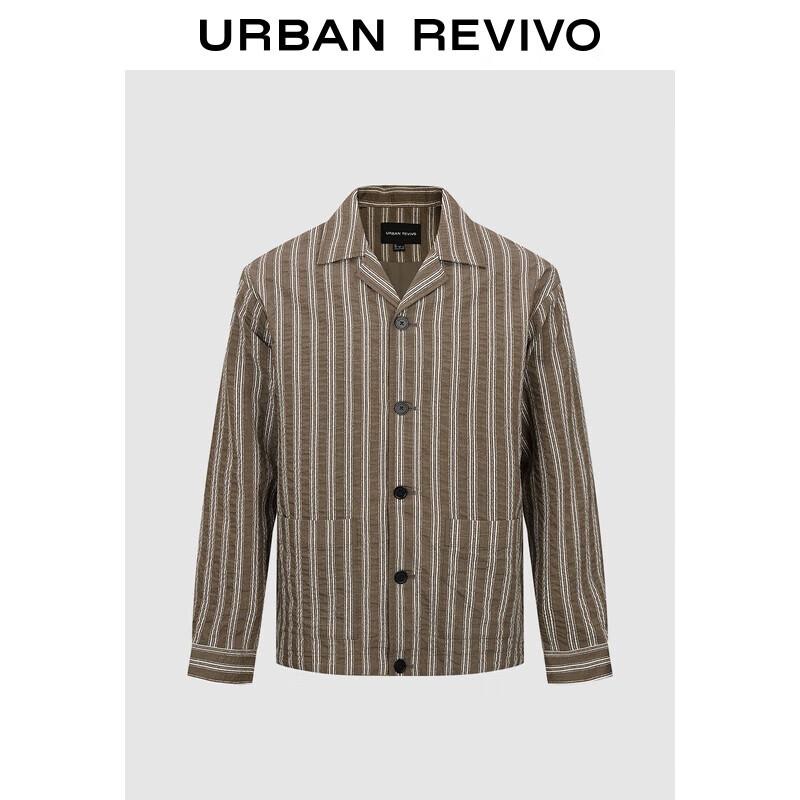 UR2025 Men s Contrast Stripe Textured Jacket M
