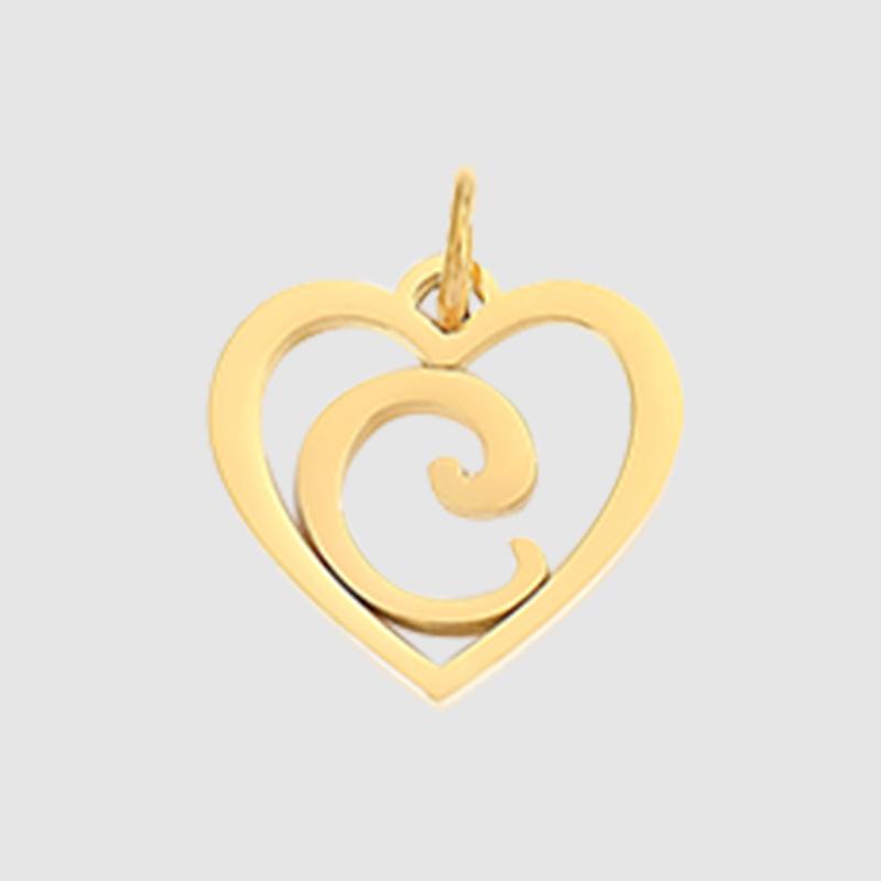 eManco English Alphabet Pendants: Stainless Steel Jewelry Accessories for DIY Projects.