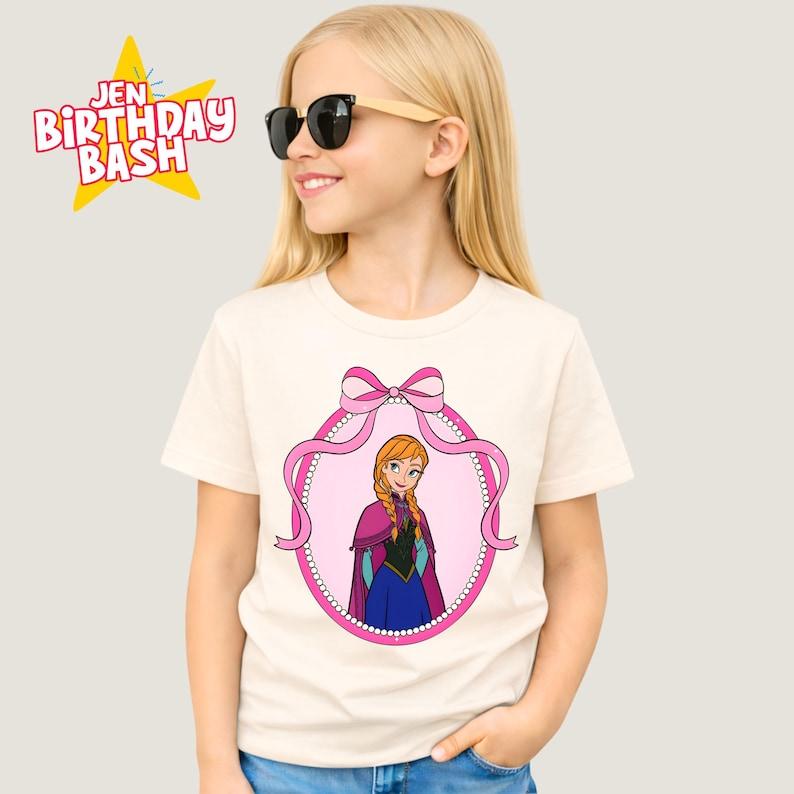 Inspired Princess Ana T-shirt: Personalized Princess Party Tee, Family Matching 140