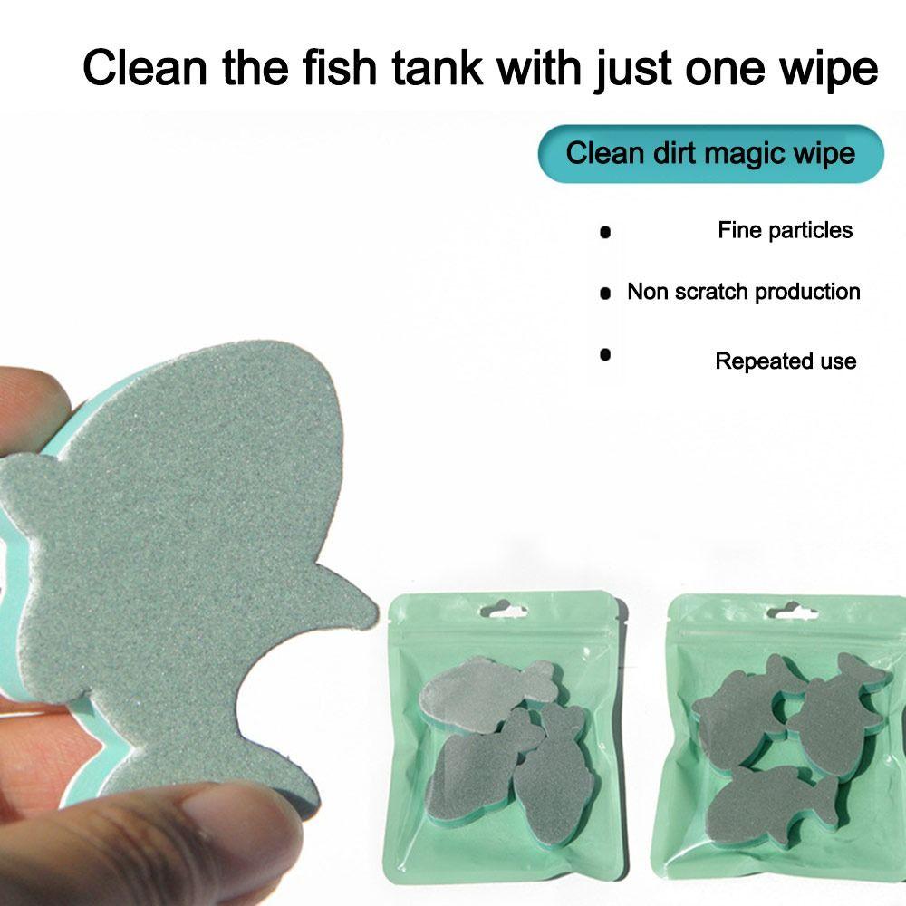 EVA Fish Tank Wipe Descaling Polishing Brush for Clean Water Marks on Inner Glass