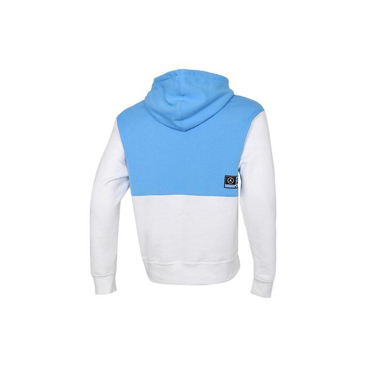 Jordan Sweatshirts Men's Black White Blue Hooded Moderate Regular CV2744-412