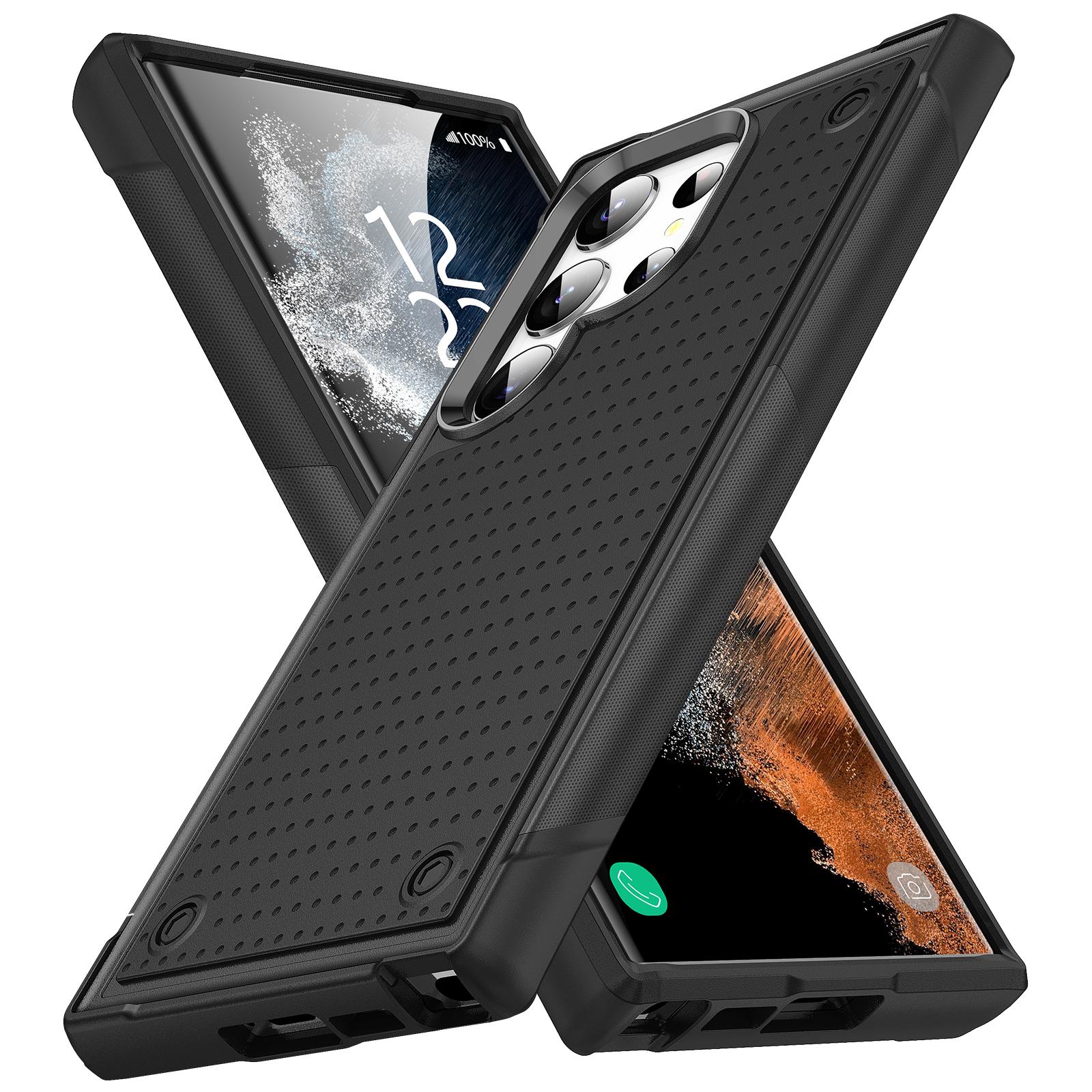 

Противоударный чехол с усиленной защитой для Samsung Galaxy S25 Ultra S23 FE S25 Plus S24 S22 S21 S 25 S25ultra сумка для телефона Galaxy S23 FE чёрный