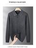 Fat Brother 2025 Plus Size Men's Polo Collar Fleece Knitwear - Thick Winter Woolen Layer