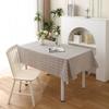 Waterproof & Stain-Resistant Plaid PEVA Tablecloth for Dining or Stall Use