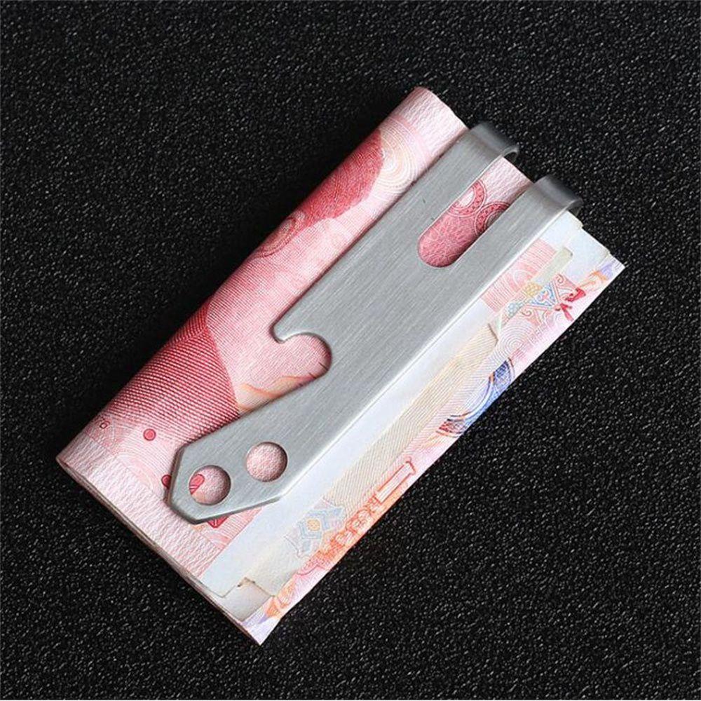 Clip Waist Clip Stainless Steel Ticket Holder Bill Clip Money Clips Hanging Keyhchains Cash Holder