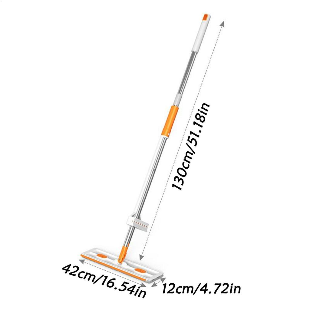 Flat Mops For Floor Cleaning Wet Dry Mop Telescopic Handle Quick Cleaning Tool For Hardwood Laminate Kitchen Bathroom Apartment