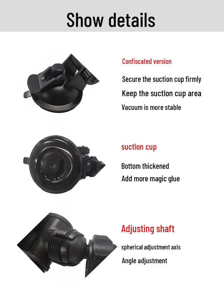 Double-Sided Suction Cup Bracket for Truck/Car OBU Installation