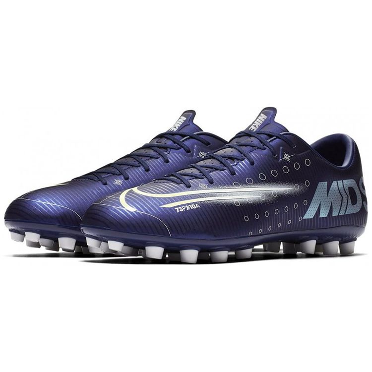 Nike Mercurial Vapor 13 Academy MDS Round Toe Lace-Up AG Men Football Shoes Dark-Blue CJ1291-401