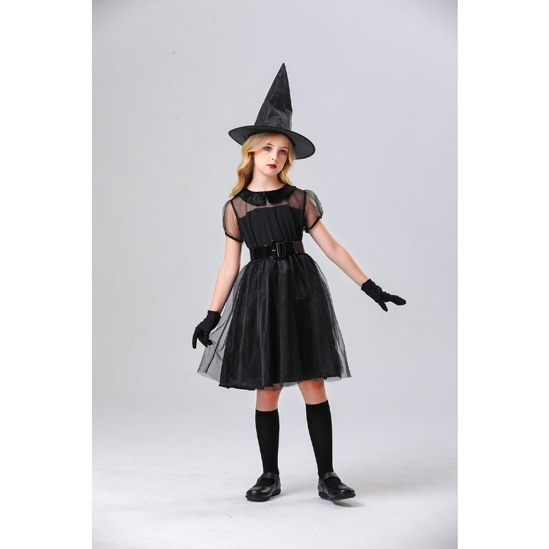 

Хэллоуин Родитель-Ребенок Взрослый Дети Черная Вуаль Платье Ведьмы Платье Ведьмы Темперамент Ведьма Ночь Призрак Игровое Платье 150