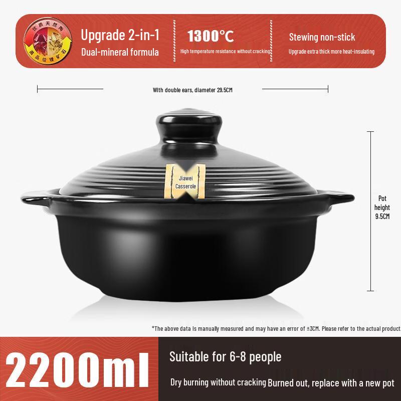 High-Temperature Claypot Rice Casserole Pot
