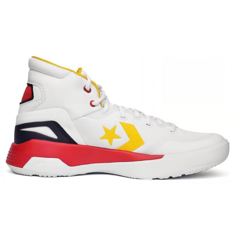 Converse G4 Hi Stylish and Comfortable Synthetic Leather Mid-Top Basketball Shoes Unisex Red, White and Black